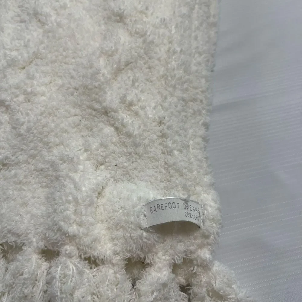 Barefoot Dreams Cozy Chic White Scarf